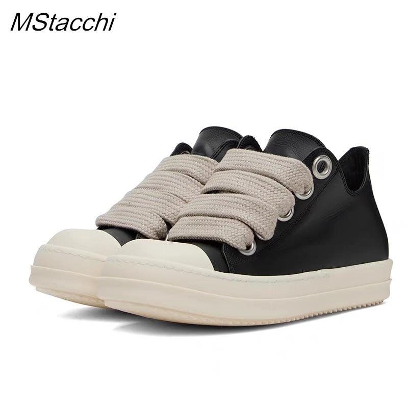 ผู้ชายผู้หญิงแพลตฟอร์มรองเท้าผ้าใบหนังสีดําซิปLace Up Casualรองเท้ารองเท้าผ้าใบด้านล่างหนาขนาดใหญ่Chaussure Femme 2025