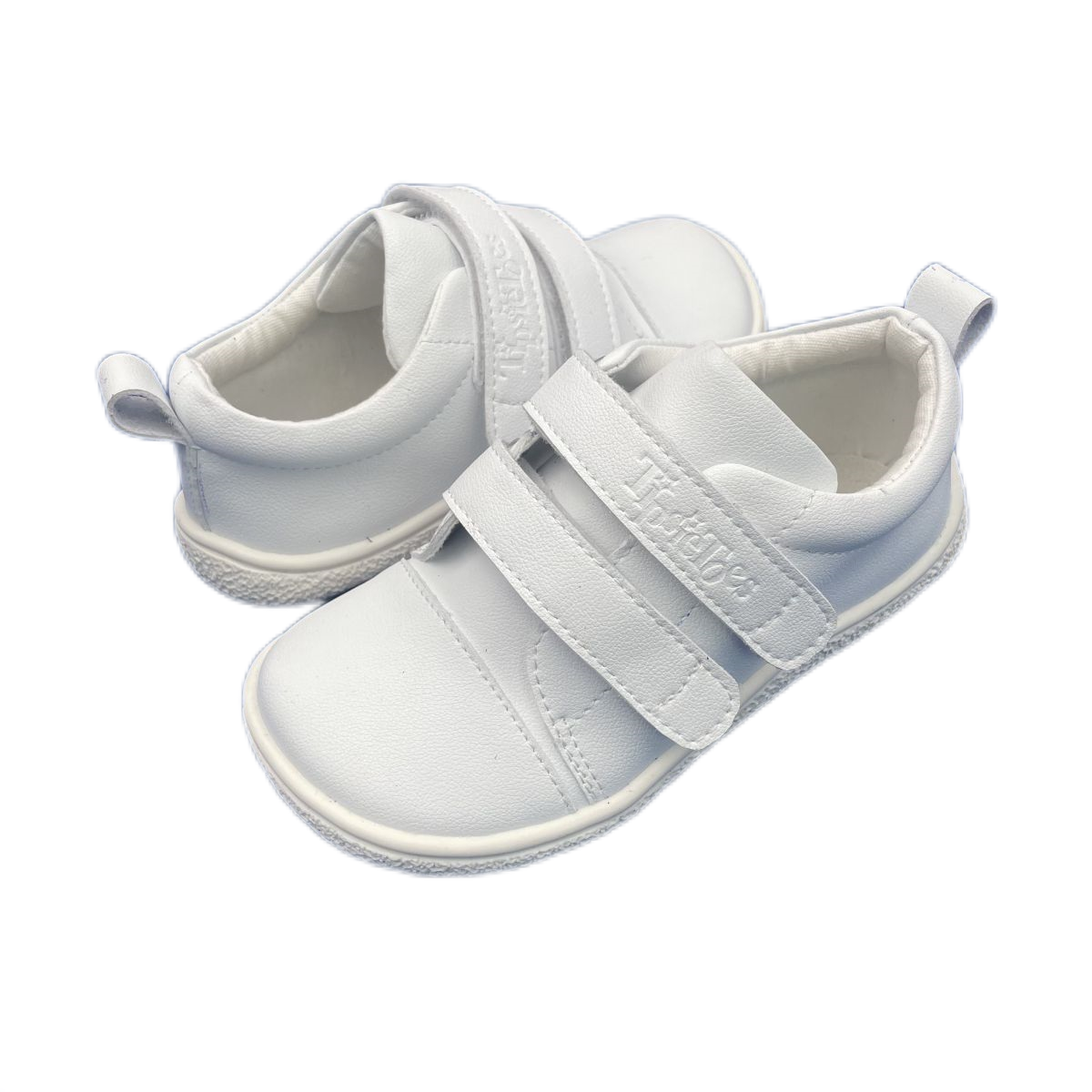 Tipsietoes Neuer 2025, echter Lederschuh für Mädchen und Jungen, Kinder, Barfuß-Sneaker, leicht, minimalistisch, elastisch, Doppelriemen