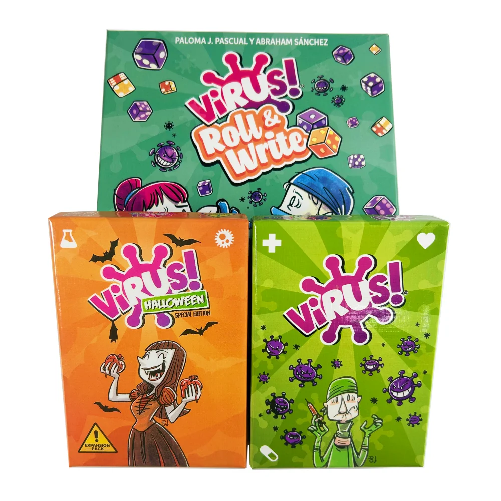Virus 1 2 3 Gioco da tavolo Il gioco di carte Contagiosamente divertente Versione spagnola inglese Gioco di società per un divertente gioco per famiglie