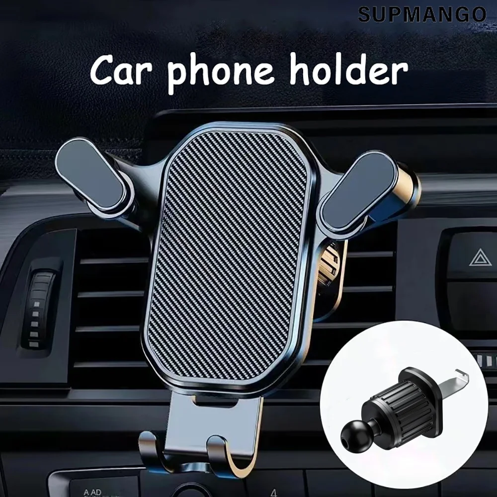 Universele auto-ontluchter telefoonhouder zwaartekracht cliphouder 360 °   Rotatie verstelbare beugel voor iPhone 14 13 12 Samsung Xiaomi