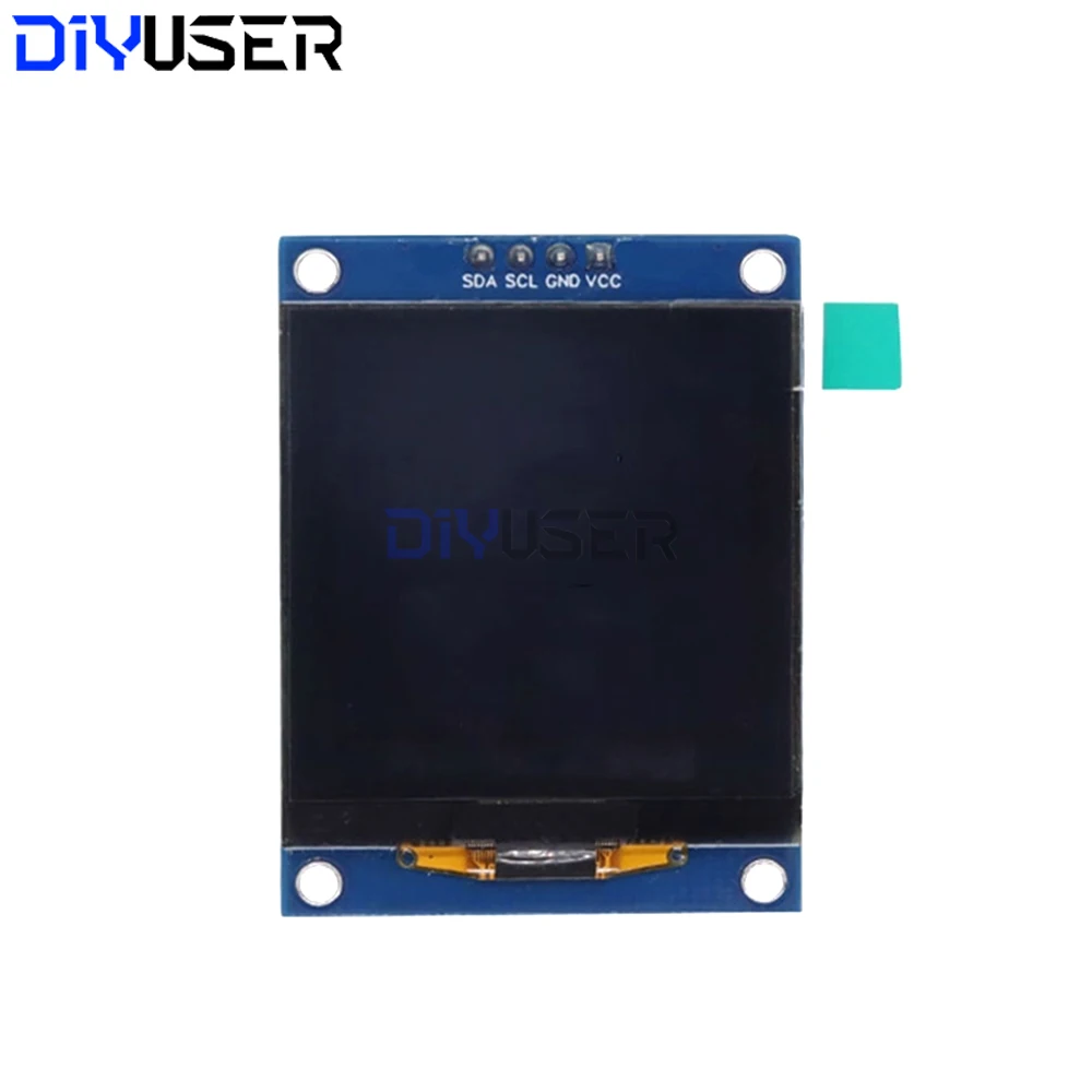 1,5 Zoll OLED-Anzeigemodul 128 x 128 Pixel SH1107 Treiber I2C IIC 4Pin für Arduino ESP32 Raspberry Pi