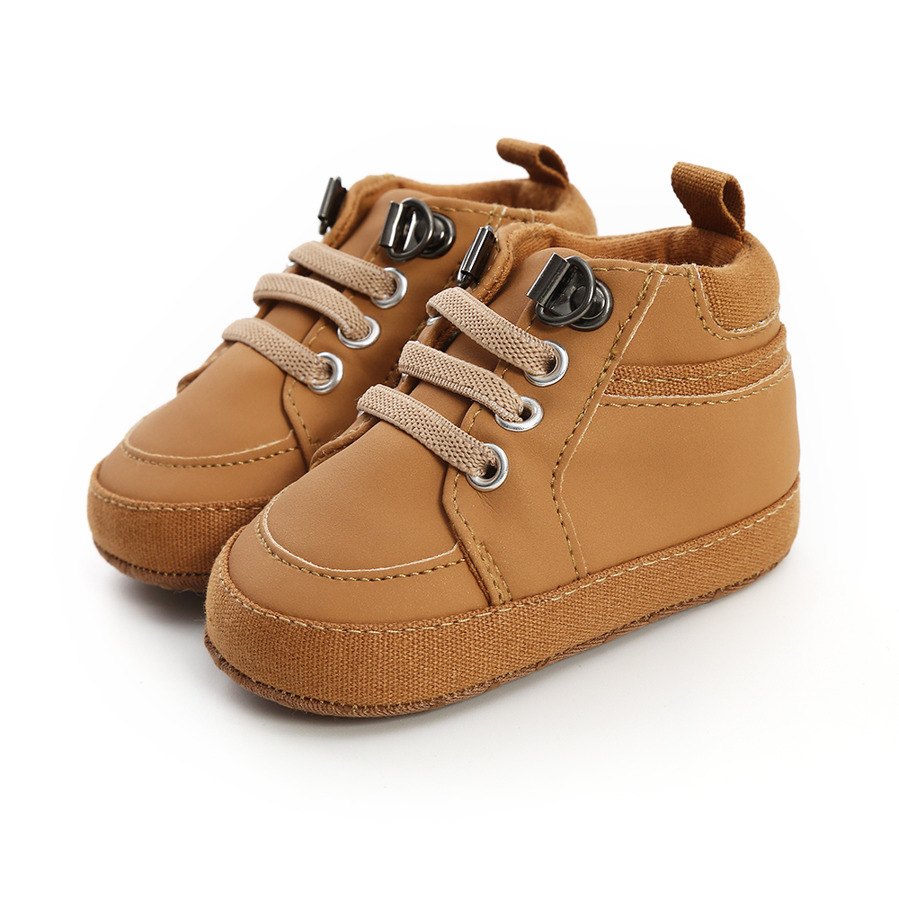 Baby Turnschuhe Kleinkind Jungen Mädchen Sport Schuhe Kleinkind Casual Baumwolle Sohle Anti-slip PU Erste Wanderer Kriechen Krippe Basketball schuhe