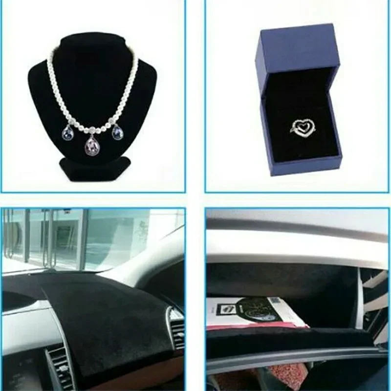 Tecido de camurça autoadesivo, couro de camurça falsa para decoração de artesanato de joias, filme autoadesivo para camurça de carro, decalque de estilo interno