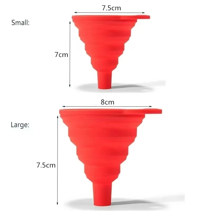 Engine Funnel Car Universal Silicone Liquid Funnel Washer Fluid Change Foldable Portable Auto Engine Oil Petrol Change Funnel