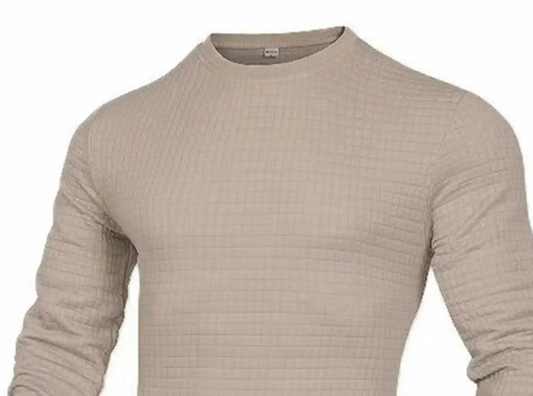 Casaco masculino moda pequena verificação Waffle juventude em torno do pescoço jacquard xadrez com capuz