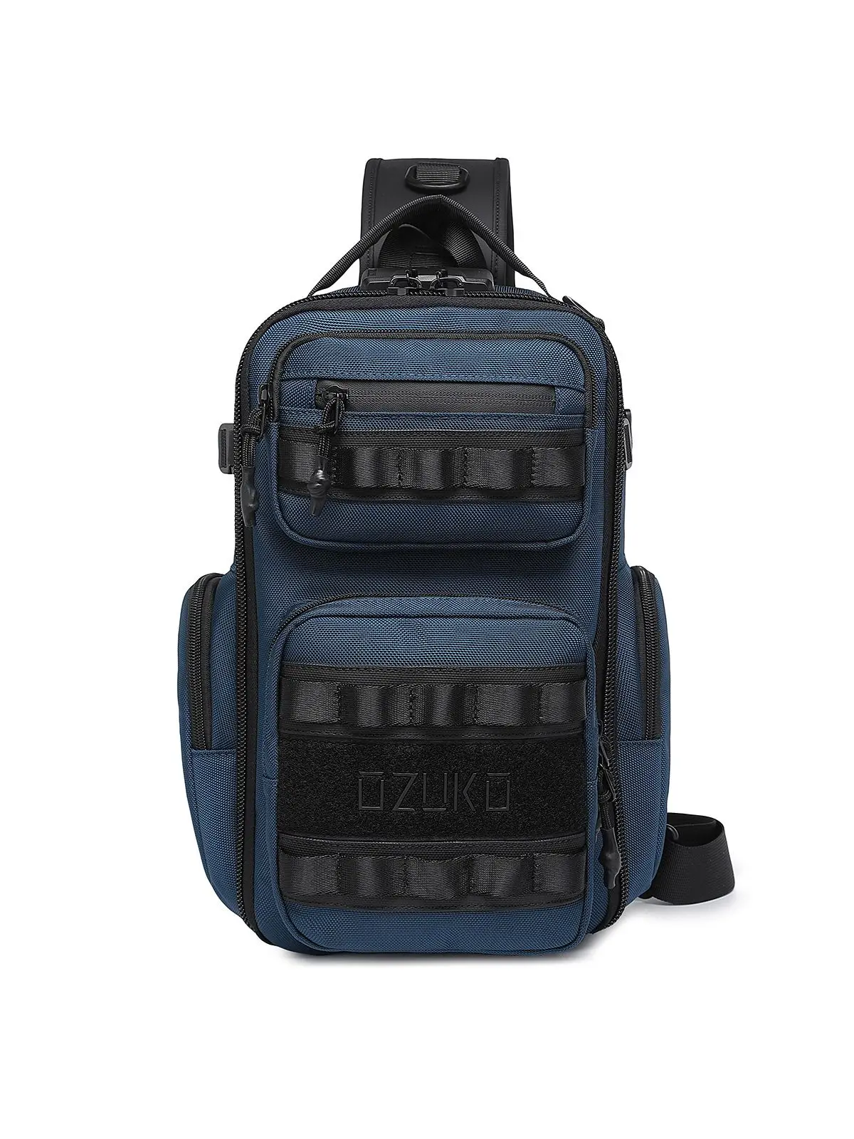Ozuko-男性用タクティカルチェストバッグ,防水,アウトドアスポーツ,ショルダーバッグ,ショルダーストラップ,高品質