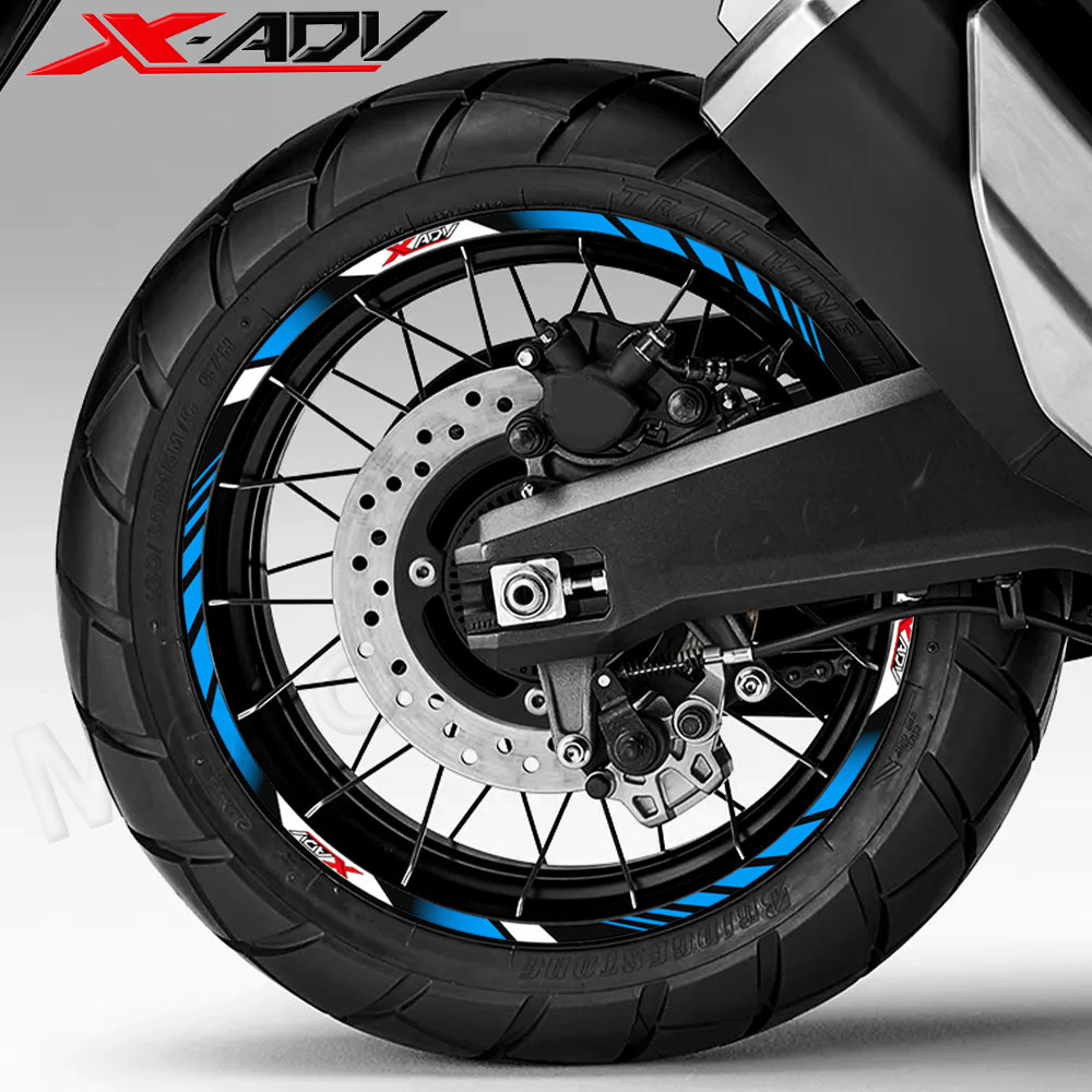 Pegatina para rueda de motocicleta, calcomanía para llanta de 17′′ y 15 pulgadas, accesorios de cinta a rayas impermeables para XADV X-ADV x adv 750 350 Adventure
