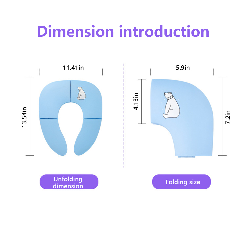 Kinder Baby Klapp Töpfchen Reusable Sitz Abdeckung Jungen Mädchen Kinder Reisen Antislip Toilet Training Ring Sitzen Pad