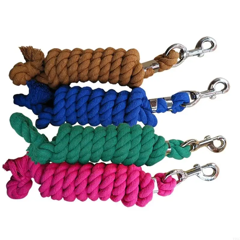 Y1uc intrecciata in treccia con corda che conduce corda equestre rein Halters per bestiame duraturo