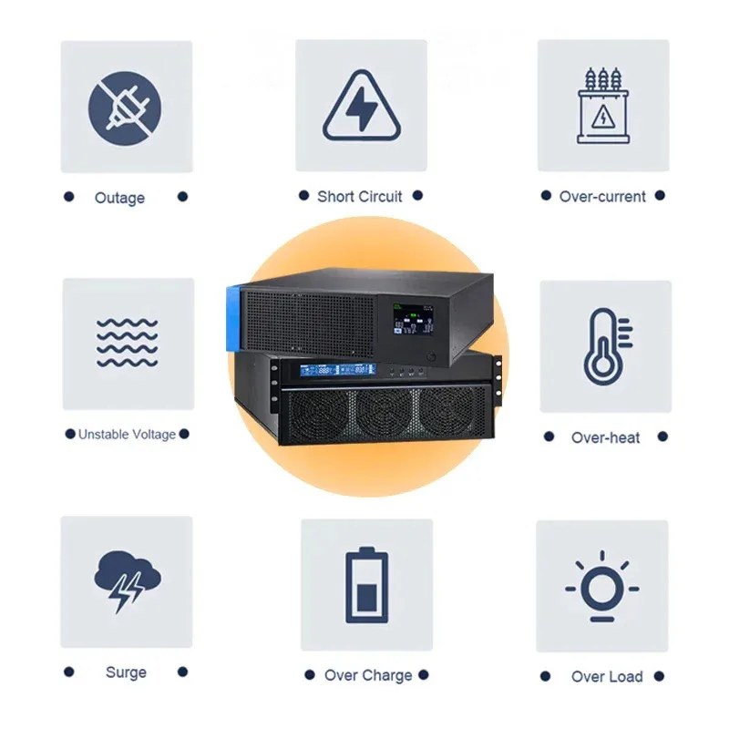 CWUPS Customized 30kva Server Rack With Ups Rack-mounted Uninterruptible Backup Power Ups Unit Server Rack