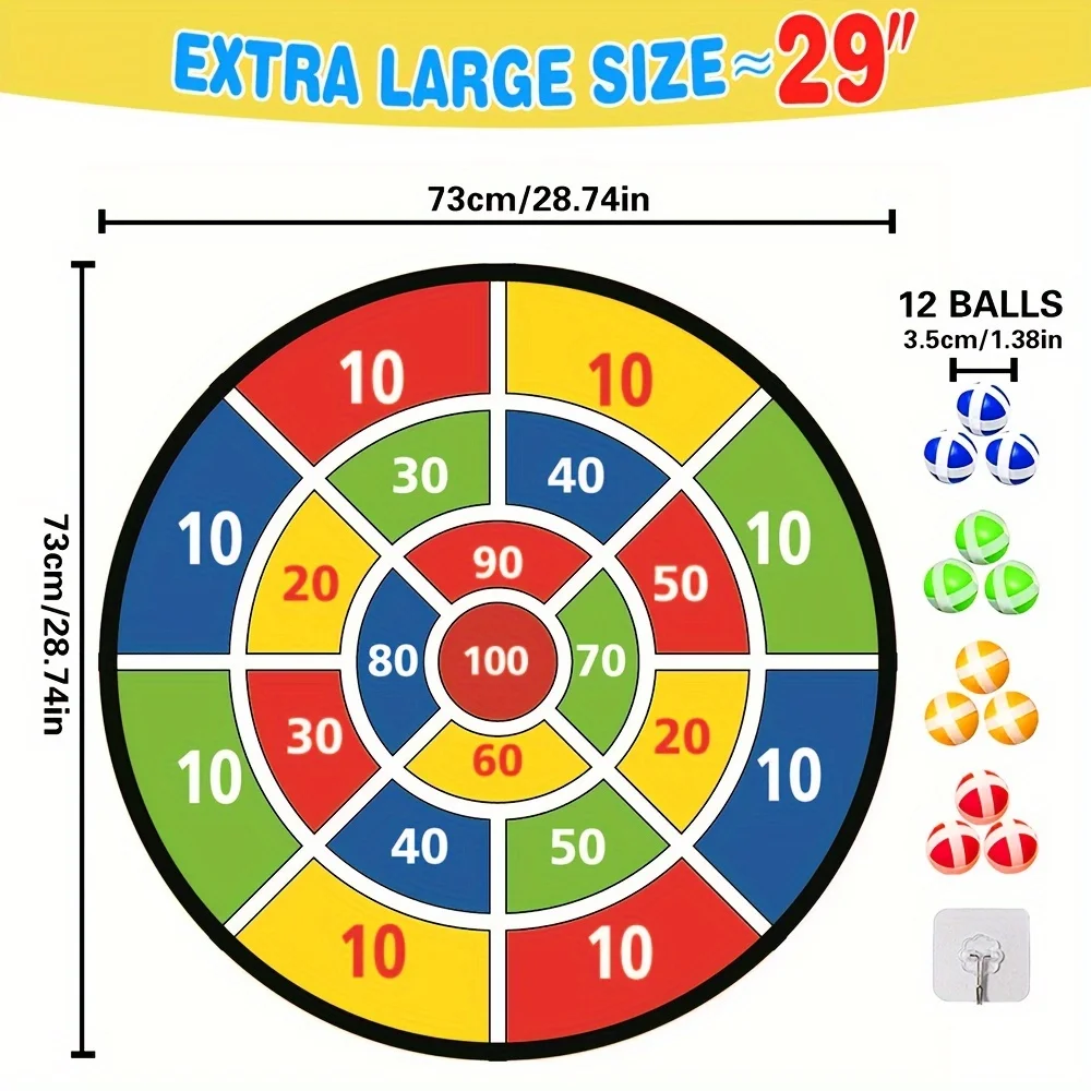 Montessori Throw Sport Slingshot Target Sticky Ball Dartboard Basketball Board Games Educational Children's Outdoor Game Toy