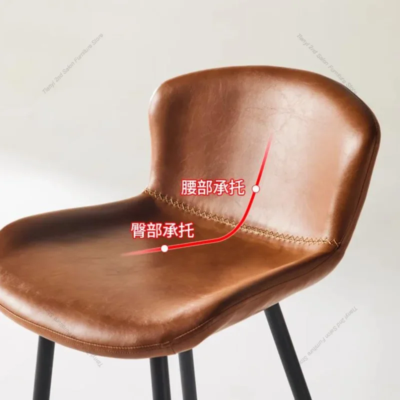 Cadeiras de bar com design minimalista, banco alto, estilo nórdico, escritório, luxo, giratório, recepção, móveis de bar ajustáveis, llbc