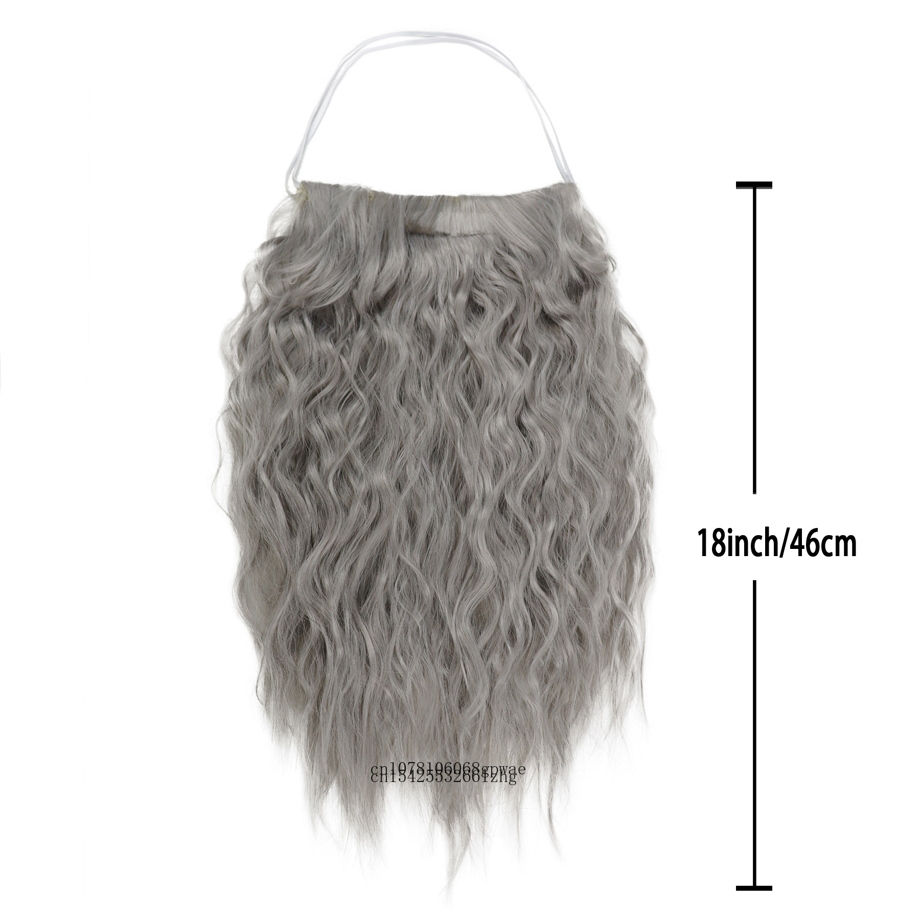 Dumbledore คอสเพลย์วิกผมสังเคราะห์ผมฮาโลวีนโรงเรียน Gandalf Wizard เครื่องแต่งกายวิกผม Man Albus Long Wave สีเทาเคราวิกผมสําหรับชาย