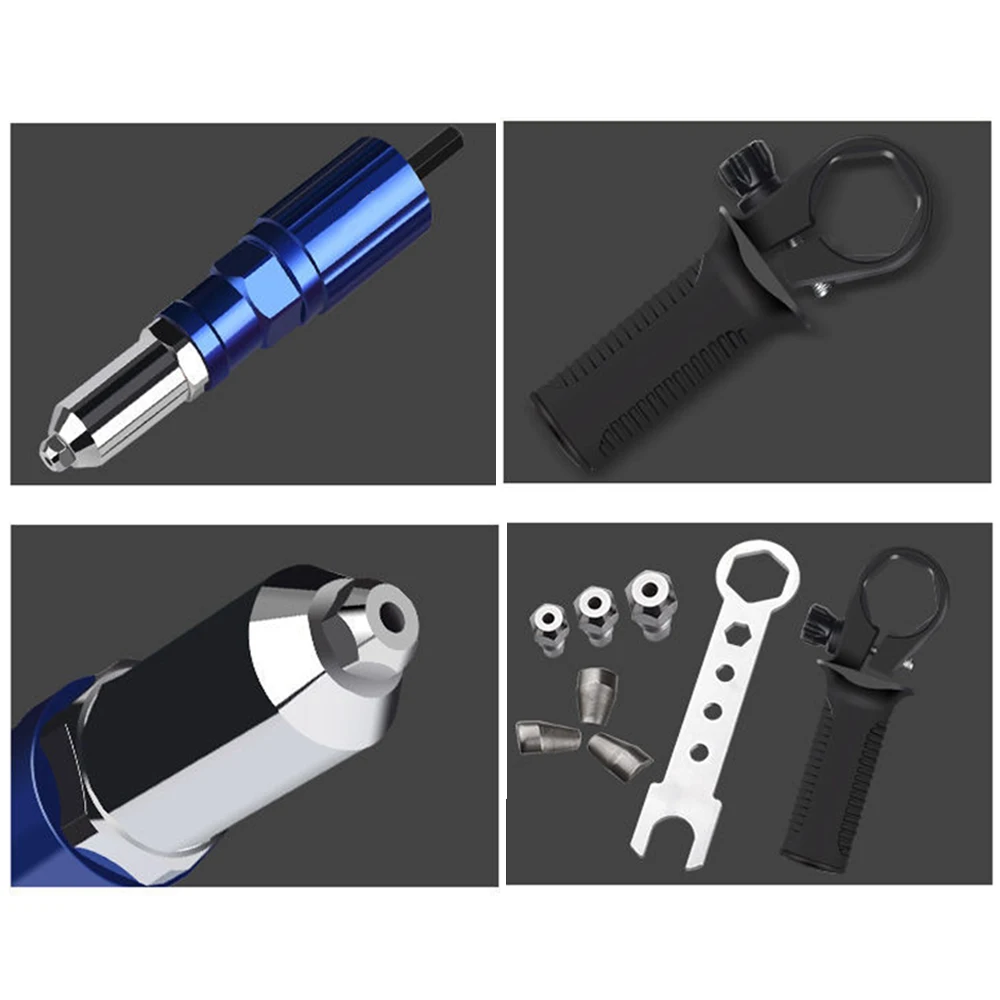 Electric Rivet Nut Gun Riveting Tool Cordless Riveting Drill Adaptor Insert nut tool Multifunction Nail Gun Auto Rivet