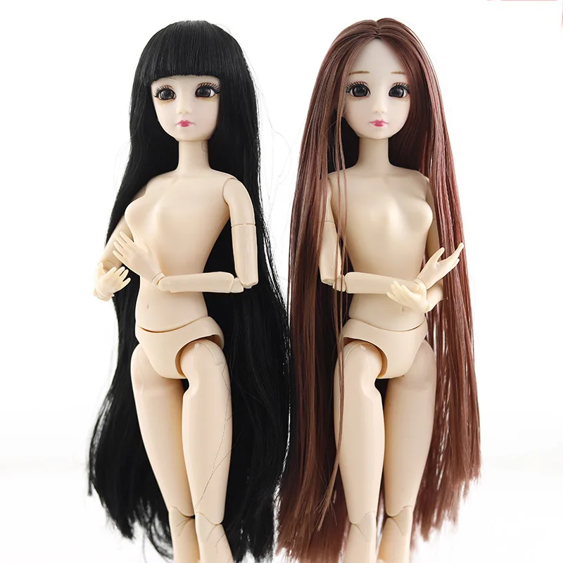 30Cm Thời Trang Đồ Chơi Búp Bê Cho Bé Gái 1/6 BJD Búp Bê Cơ Thể Trang Điểm 3D Đôi Mắt Đẹp Công Chúa Cho Bé Gái giày Búp Bê Nhựa Tự Làm Đồ Chơi Cho Bé Gái