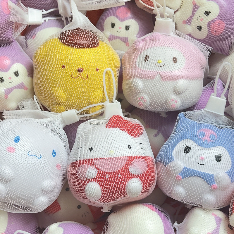 Kuromi Hello Kitty Stress Tabas Squishy Anime Cartoon Gratis Stuff voor Jongens Meisjes Kinderen Pocket Pushy Squeeze Fidget Speelgoed