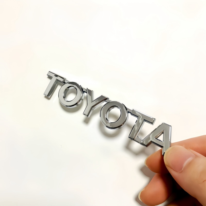 3D negro plata coche maletero cola pegatina emblema insignia calcomanías decoración para Toyota Corolla Camry Yaris Chr Auris RAV4 hilux logo
