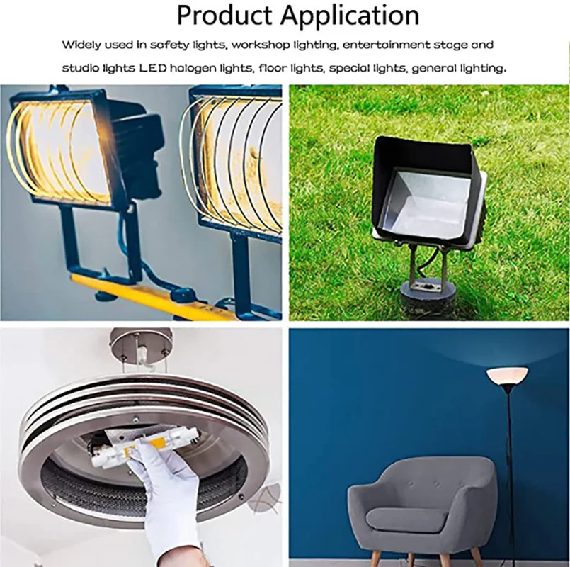 R7S LED COB Bulb Light 78mm 118mm Glass Tube High Power AC110V 220V Home Replace Halogen Lamp