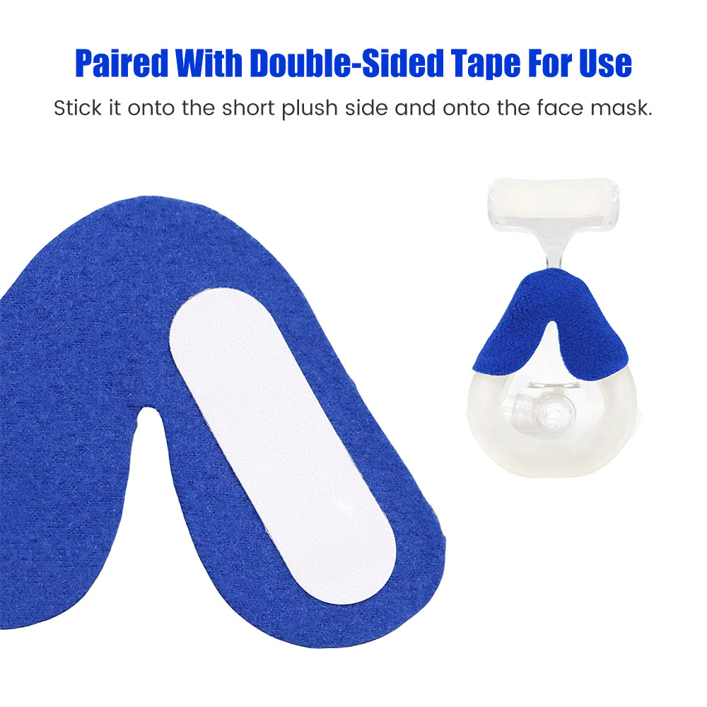 Almohadillas nasales para máscara CPAP, almohadilla nasal Universal para Apnea del sueño, almohadilla cómoda, almohadilla de ventilador antiarrugas, acceso a tira Nasal, 5/10/20/30 Uds.