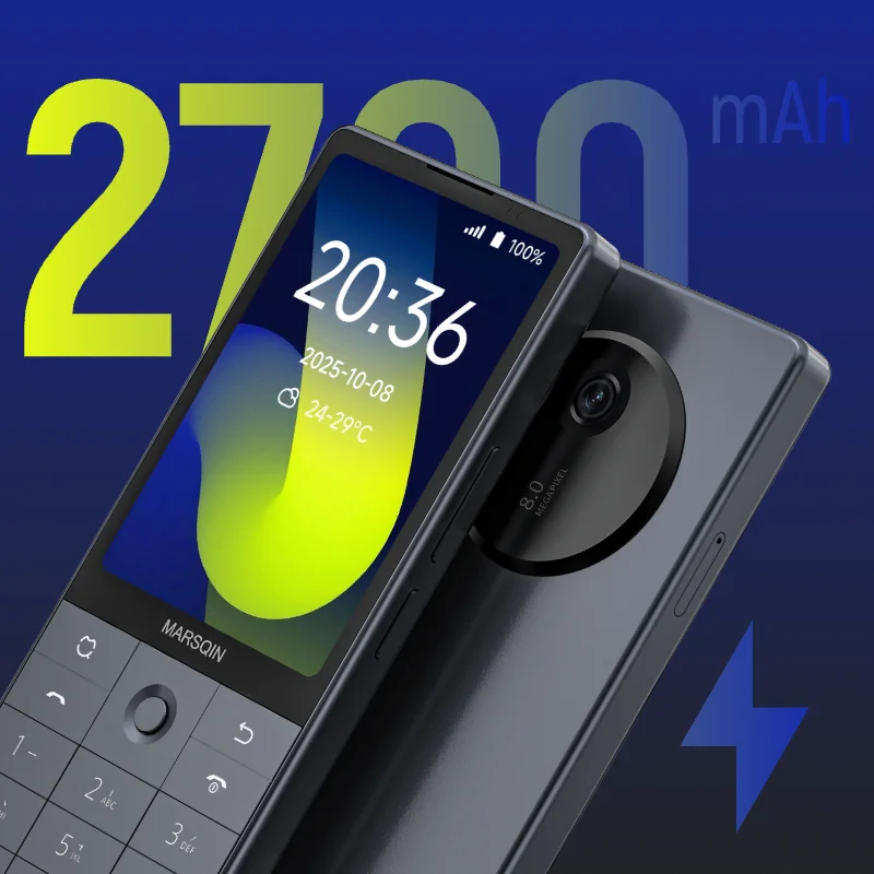Qin F25 MTK8786 Google Play Android 14 tarjetas SIM duales 6GB + 128GB 2700mAh WIFI Bluetooth táctil pantalla de 3,54 pulgadas