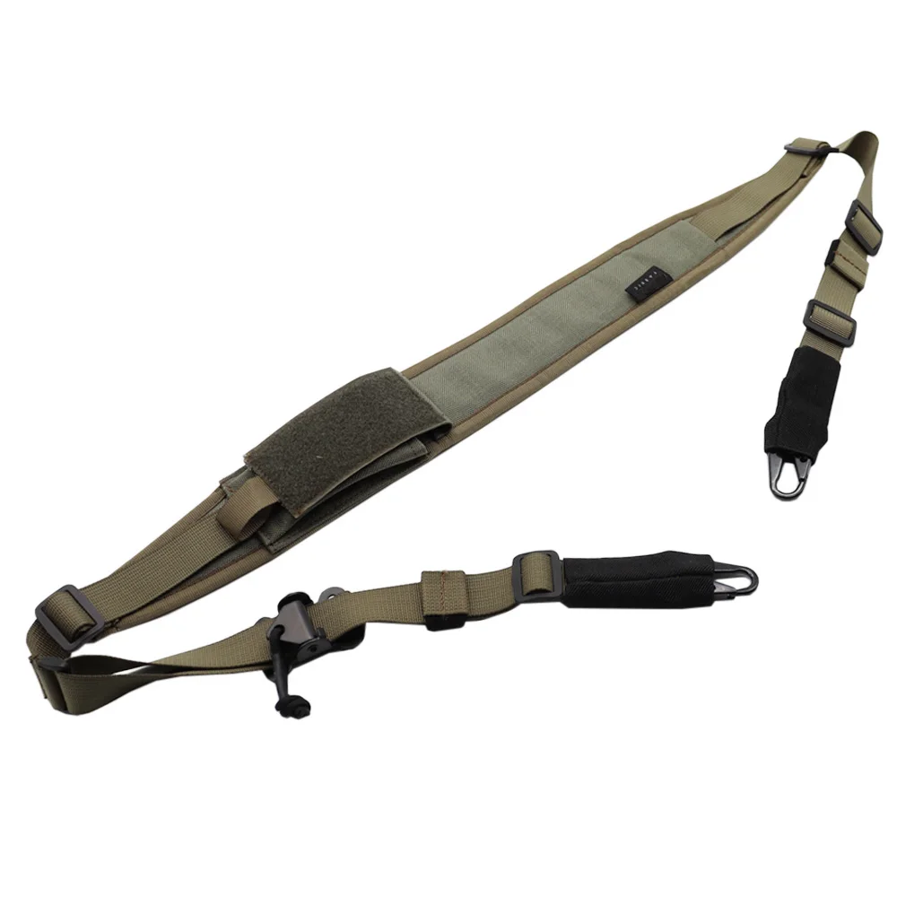 Correa táctica Modular para Rifle, longitud ajustable, correa de hombro para Rifle, accesorios de caza Airsoft, 2 puntos/1 punto