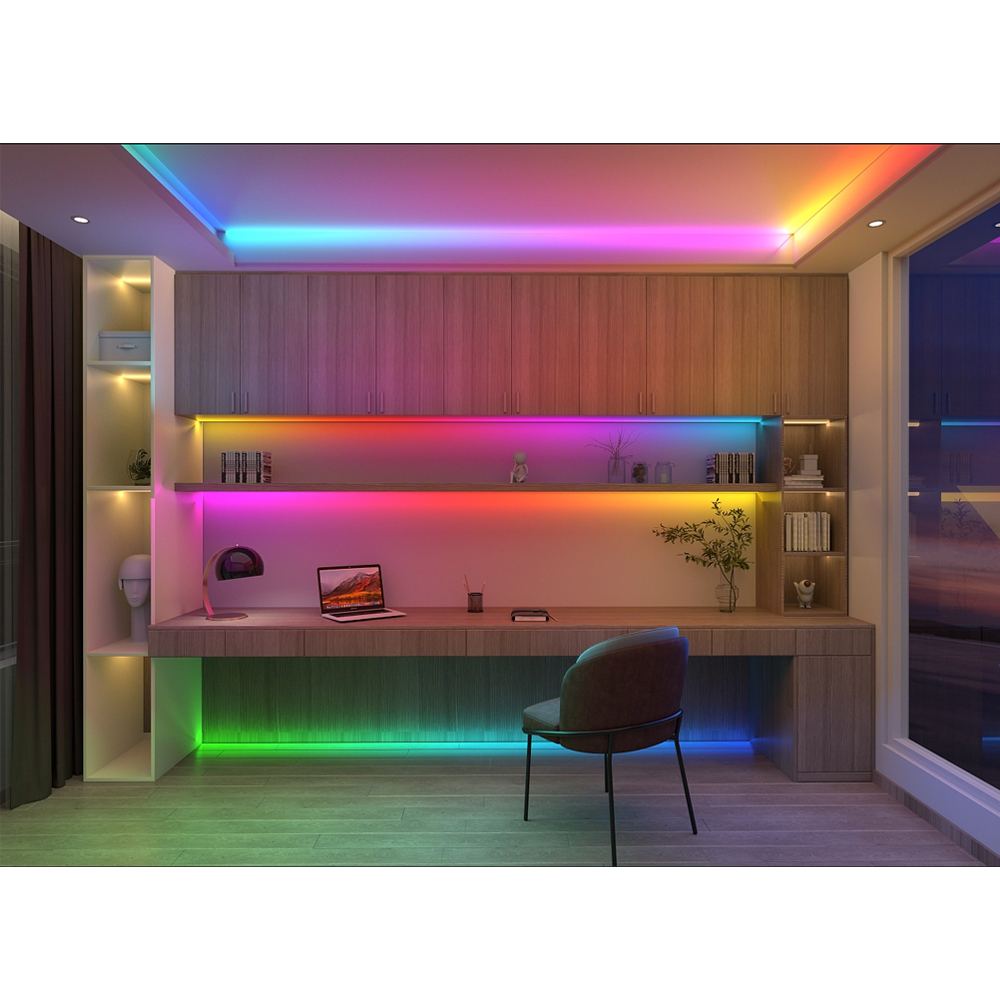 WS2812B WS2811 WS2813 WS2815 30/60/144 leds/m tira de LED RGB de píxeles inteligentes WS2812 cinta de luz Led direccionable individualmente DC5V 12V