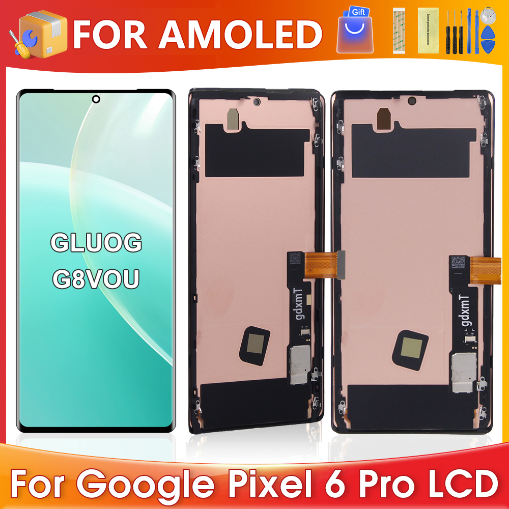 6,7 ''Für Google Pixel 6 Pro Für AMOLED Google Pixel 6 Pro GLUOG G8VOU LCD Display Touchscreen Digitizer montage Ersatz