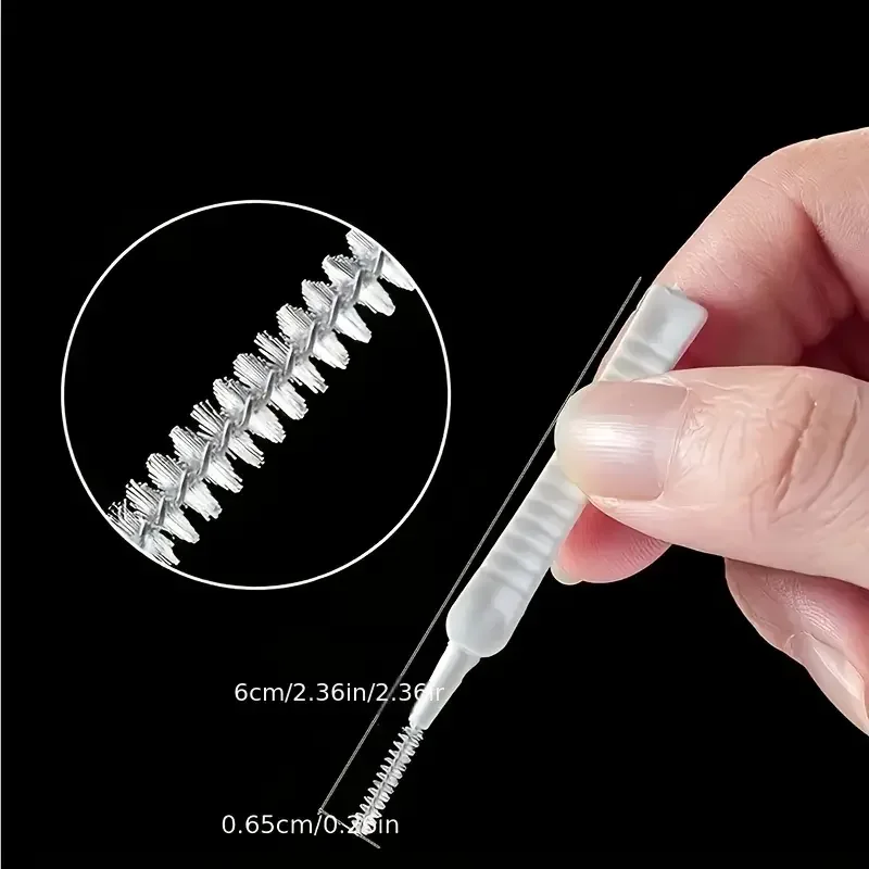 Reinigingsborstel voor douchekoppen, witte multifunctionele douchekop spleetreinigingsborstel voor huishoudelijk gebruik, badkameraccessoires