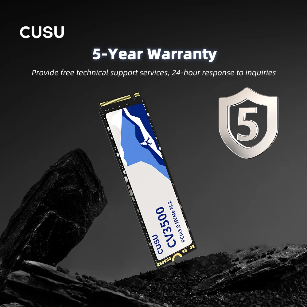 CUSU M2 SSD 256GB 512GB 1TB 2TB SSD NVMe PCIe3.0x4 M.2 2280 TLC Unidad de estado sólido interna para computadora portátil de escritorio
