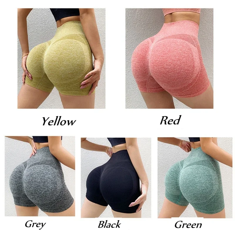 Pantalones cortos de Yoga para mujer, mallas deportivas de cintura alta para levantamiento de glúteos, Control de barriga, gimnasio, correr, pantalones estirados, ropa deportiva informal
