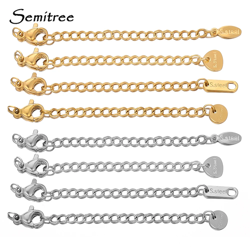 10 stuks roestvrijstalen verlenging verlengde staartkettingen kreeft sluitingen connectoren DIY sieraden maken bevindingen armband kettingen