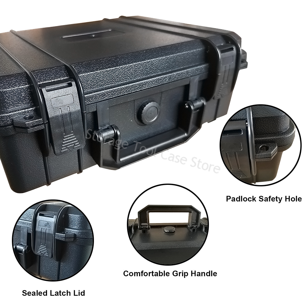 Plastic gereedschapskist Waterdichte harde draagtas Tas Gereedschapskoffer Opbergdoos Veiligheidsuitrusting Instrumentkoffer Drinkbare gereedschapskist Organizer