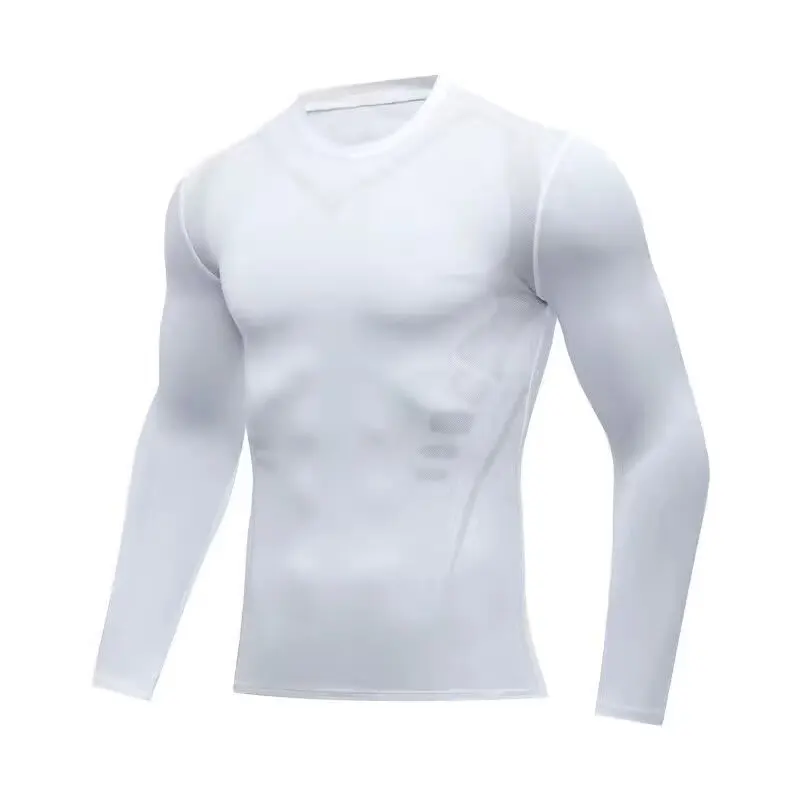 メンズ Tシャツ男性ランニングスポーツ Tシャツ男性圧縮フィットネストップス Tシャツ Quick DryTight トレーニングジムスポーツランニングシャツジャージ