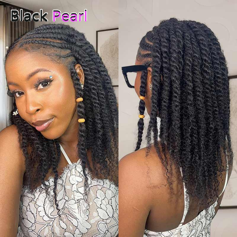 Black Pearl Brasilianisches Afro-Kinky-Curly-Menschenhaar zum Flechten, Remy-Haar, 1 Bündel, 50 g/Stück, natürliche Farbe, Zöpfe, kein Schuss