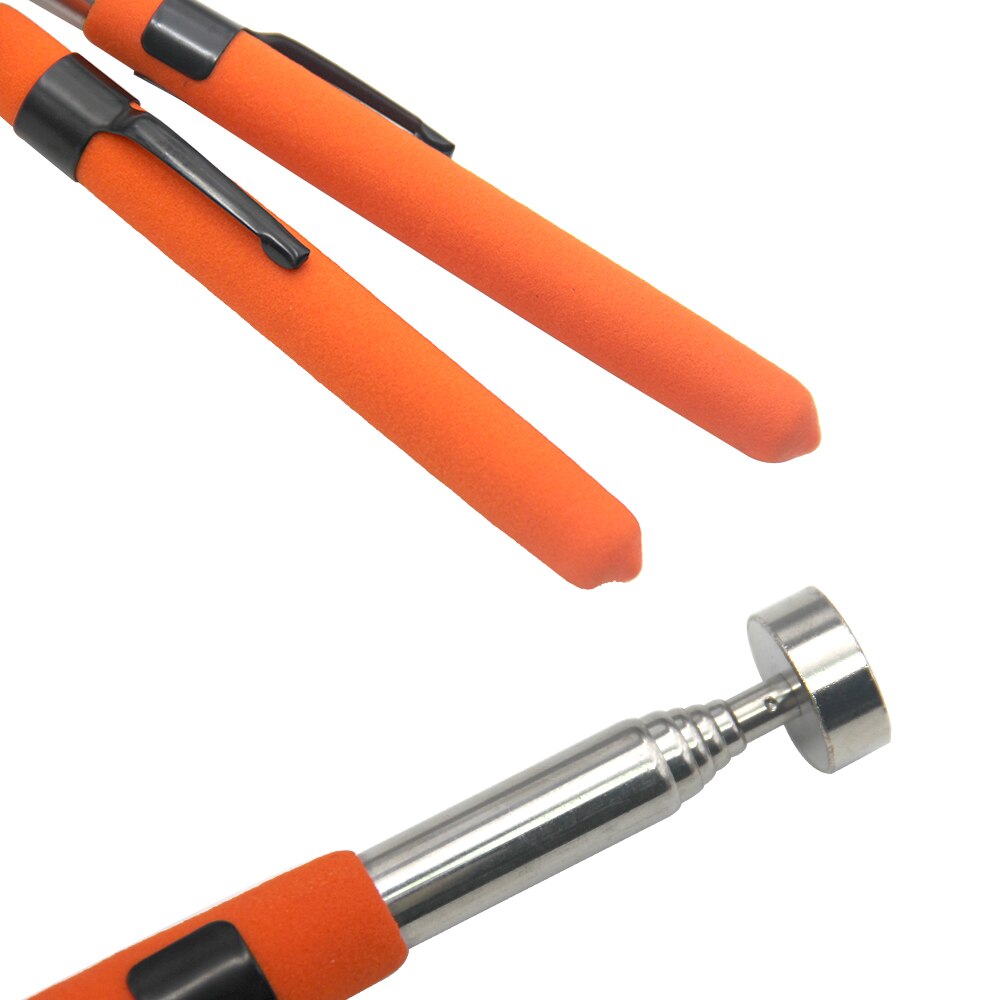 8-pond magnetische intrekbare pick-up oranje zuigijzeren staaf draagbare multifunctionele extractor pen clip autoreparatiegereedschap