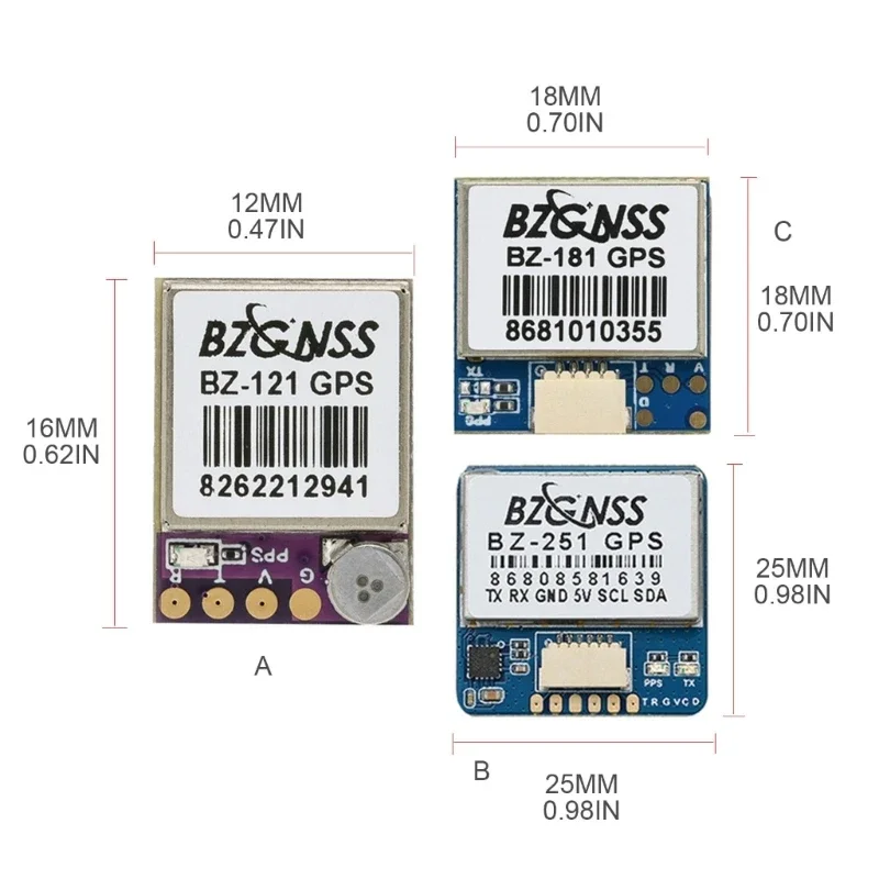 ドローンのスペアパーツ,固定制御,デュアルプロトコル,fpv,リターンhaver,bzgnss,BZ-251, BZ-181, BZ-121,f7,f4