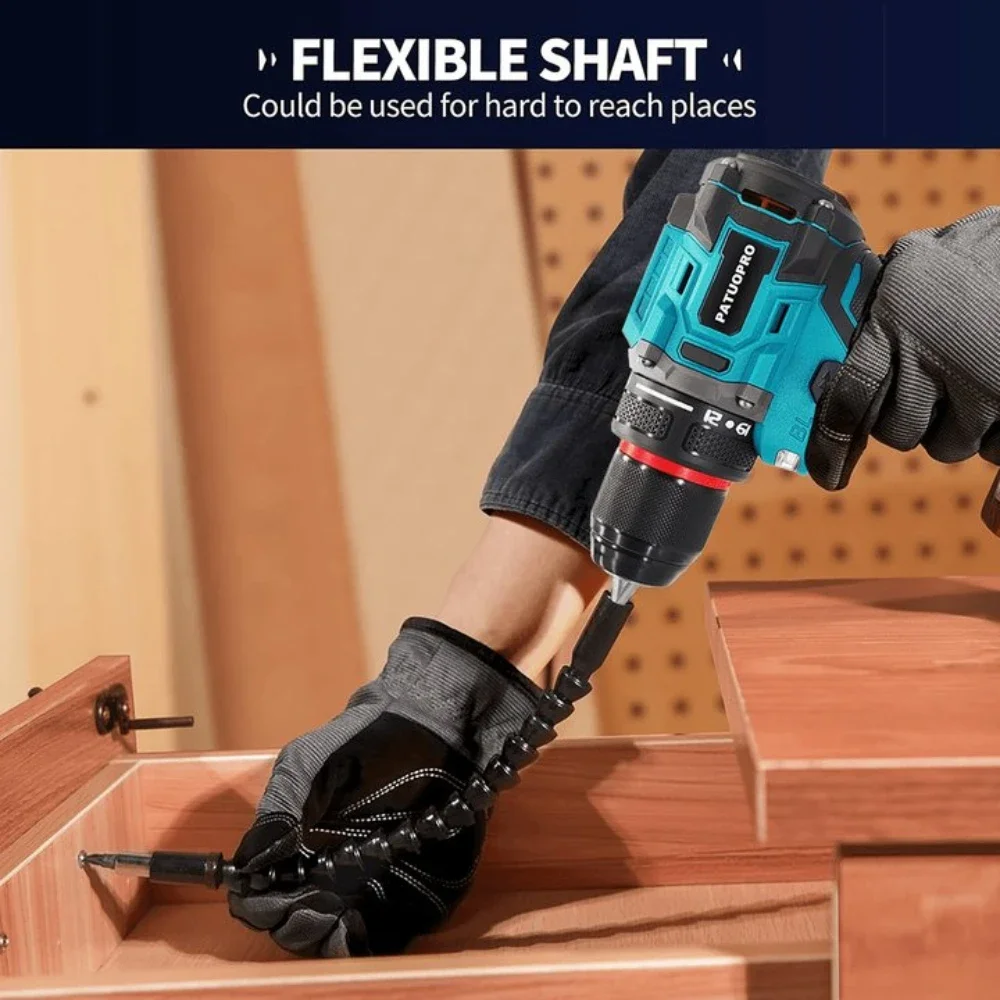 2-скоростная электрическая бесщеточная дрель 10 мм, аккумуляторная ручная дрель-отвертка 60-100 Нм, портативные электроинструменты для батареи Makita 18 В