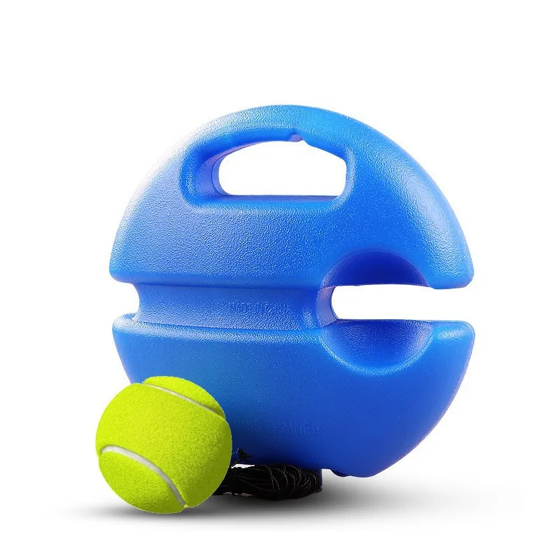 Base de ayuda para entrenamiento de tenis de alta resistencia con cuerda elástica, práctica de pelota, entrenador de tenis de rebote de servicio automático, dispositivo de entrenamiento de socio