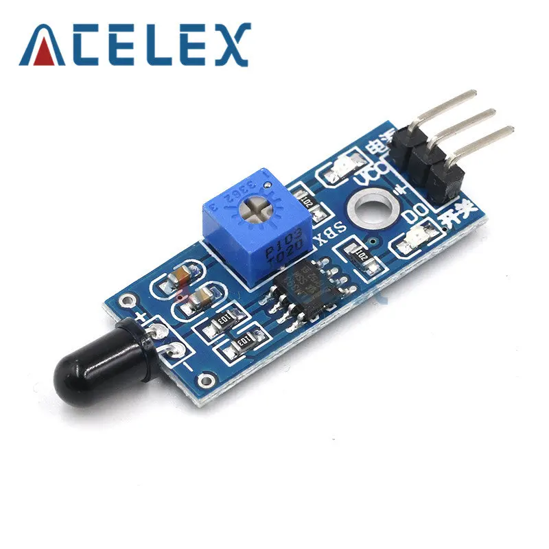 Hồng Ngoại Ngọn Lửa Phát Hiện Cảm Biến Đầu Báo Cháy Thu Hồng Ngoại Cho Arduino Diy