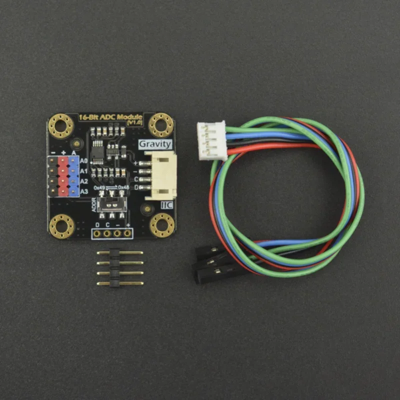Módulo de conversão I2c Ads1115 de 16 bits Coleta de dados Adc para Arduino Raspberry Pi