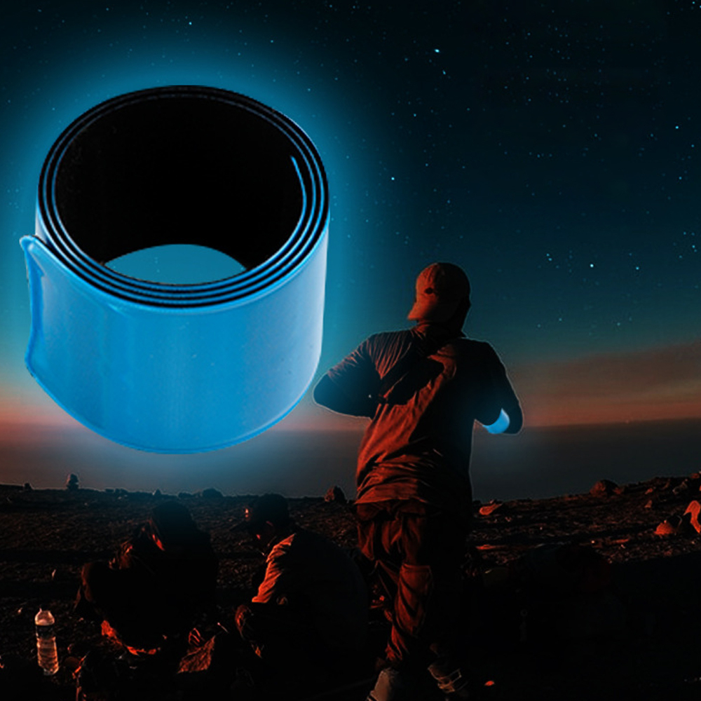 30*3 cm Highlight Reflektierende Bänder Hohe Sichtbarkeit Reflektieren Riemen Für Handgelenk Arm Knöchel Bein Nacht Laufen Radfahren Reflektor band