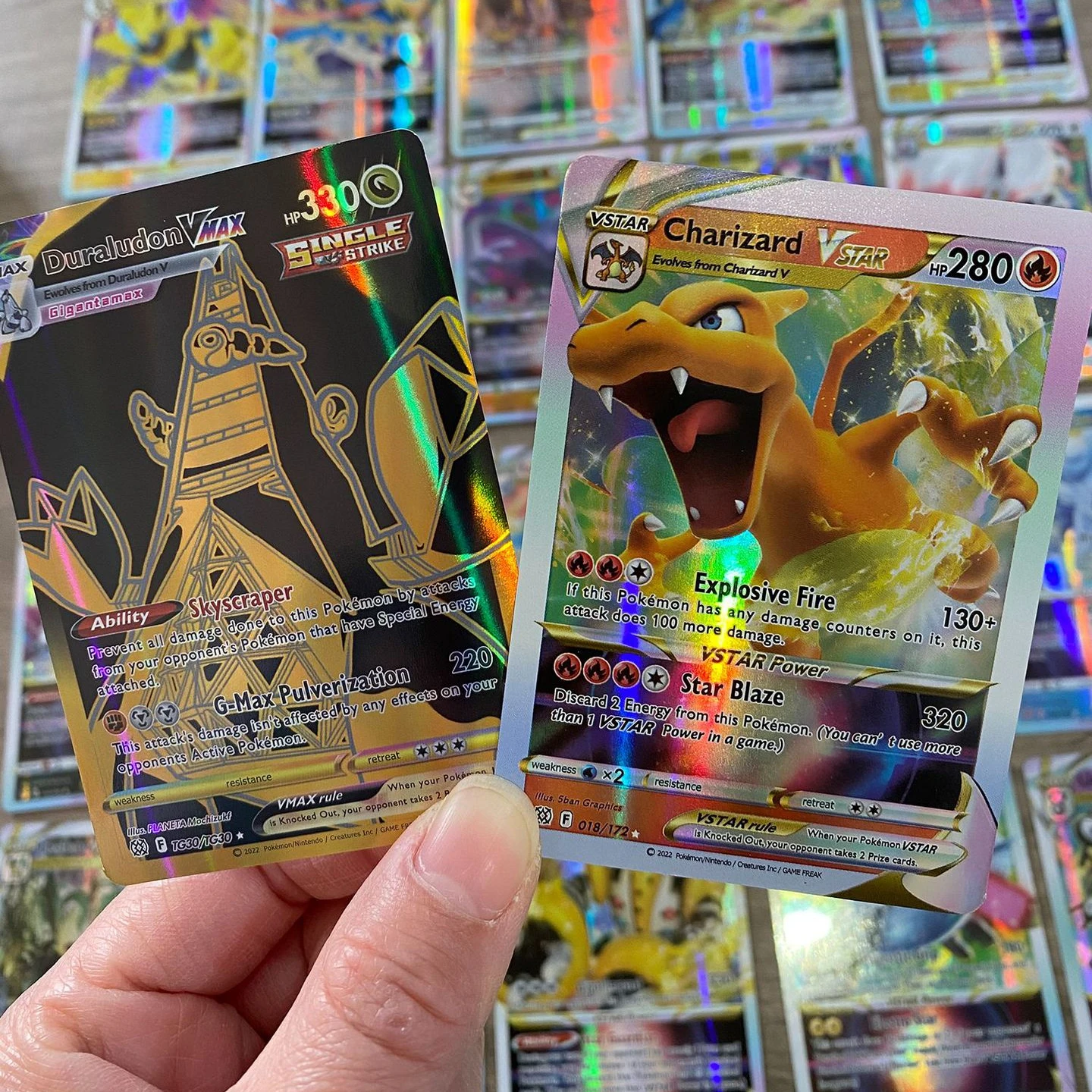 Nuevas tarjetas de Pokémon en inglés, español y francés, holográficas EX Vstar Vmax GX Letter Rainbow Arceus Shiny Charizard Mewtwo, tarjetas comerciales