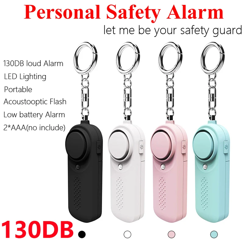 Sirène de défense personnelle, alerte de protection 130db, Anti-attaque, sécurité pour enfants, filles et femmes plus âgées, alarme de panique forte