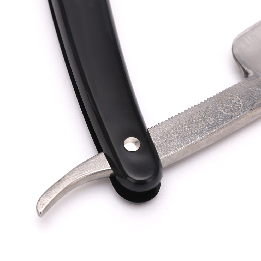 Professional Men's Manual Straight Shaver Gold Dollars Classic Sharp Razor Barber Facial Epilator Stainless Steel Folding Shaver