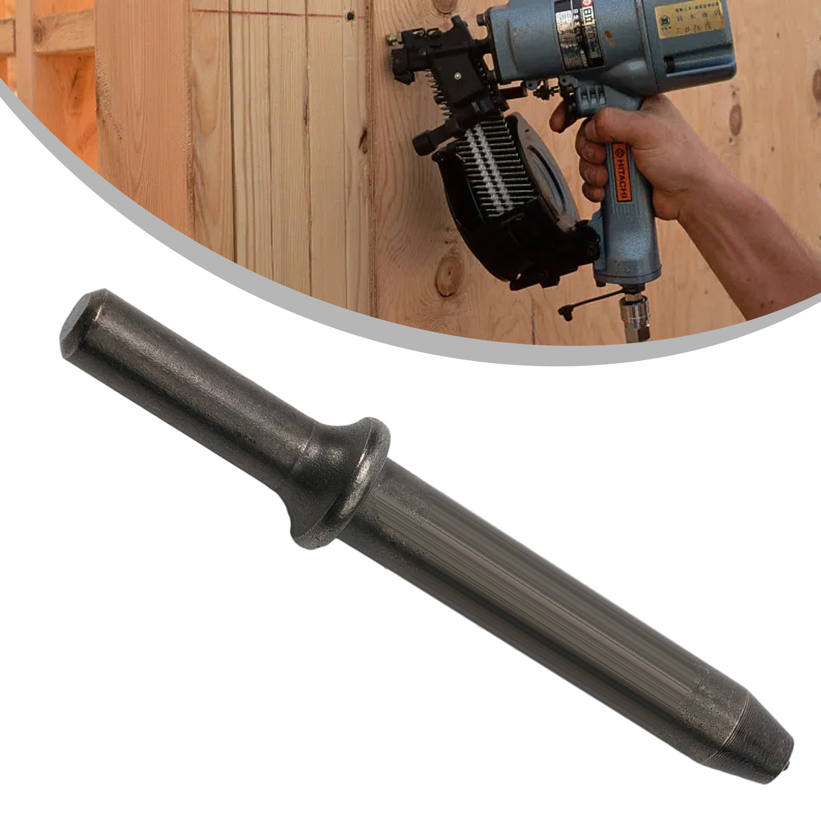 1個の空気圧式エアリベットネイルヘッド,電動インパクト用の半中空ソリッドネイルヘッド,ハンマー,電動工具,リフォームアクセサリー