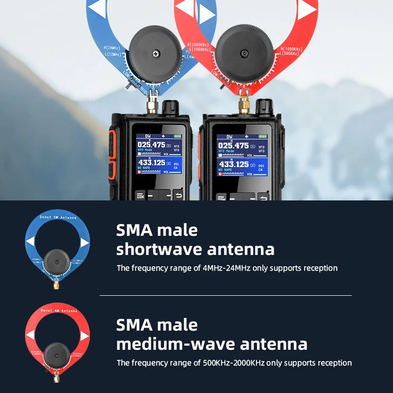 ​SHJ H28Y Handheld HF Radio | 10W High Power | CB/SSB/HF Coverage | 960 Channels | BT Wireless Freq Programming​
