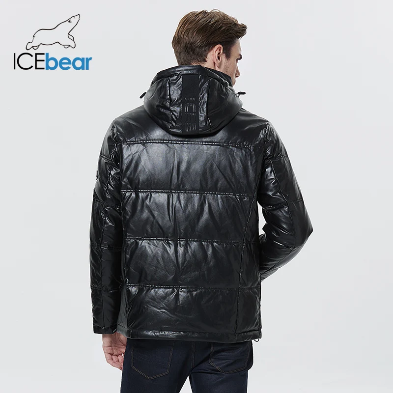 Chaqueta de invierno ICEbear, chaqueta acolchada de algodón para hombre, abrigo informal transpirable grueso y cálido con capucha para hombre MWD20866D 2022
