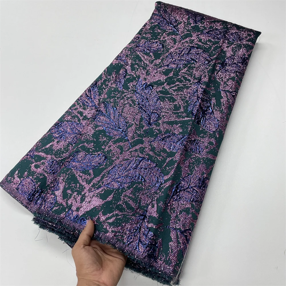 Tecido de renda brocado africano moda renda brocado nigeriano alta qualidade jacquard francês renda bordada para costura diy pano de festa