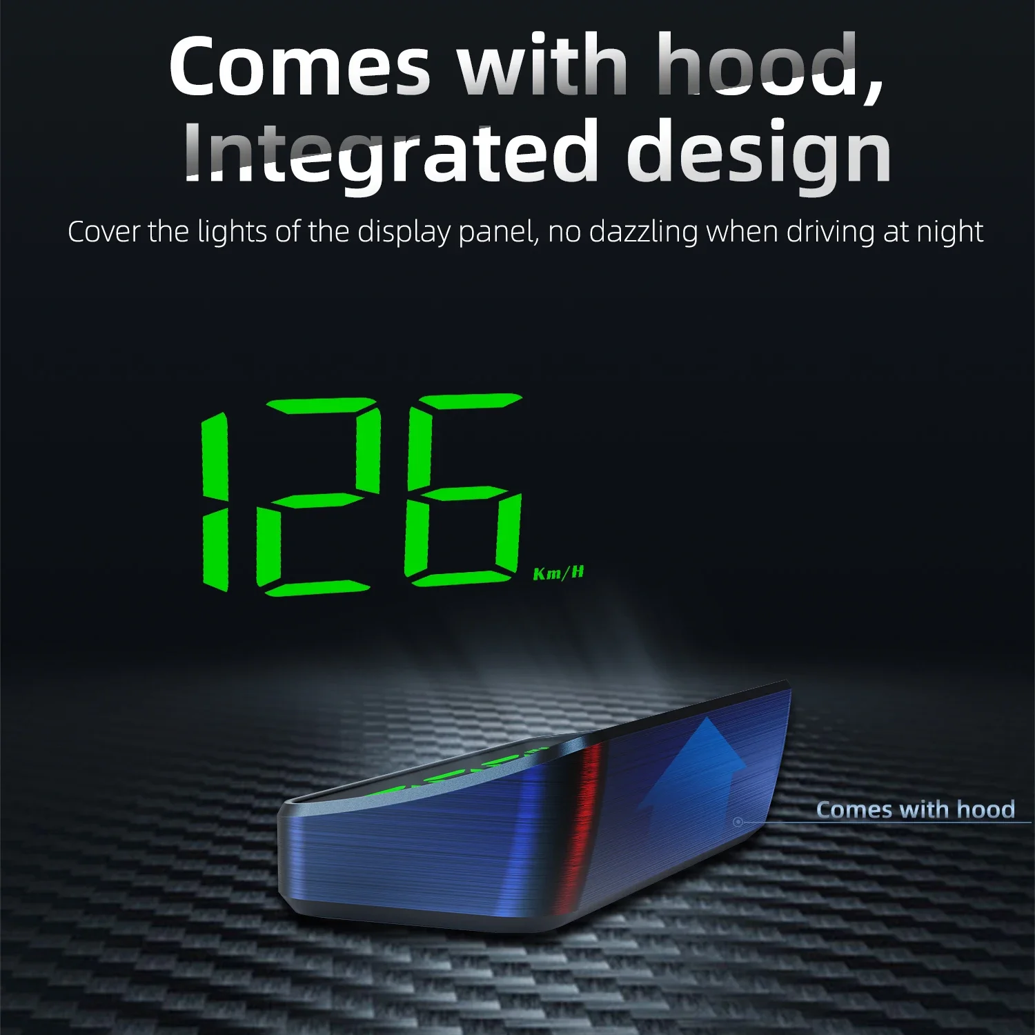 M2 Head Up Display Snelheidsmeter KMH/MPH Auto Universele GPS HUD USB-kabel Plug & Play GPS & Beidou Dual Satellietsysteem