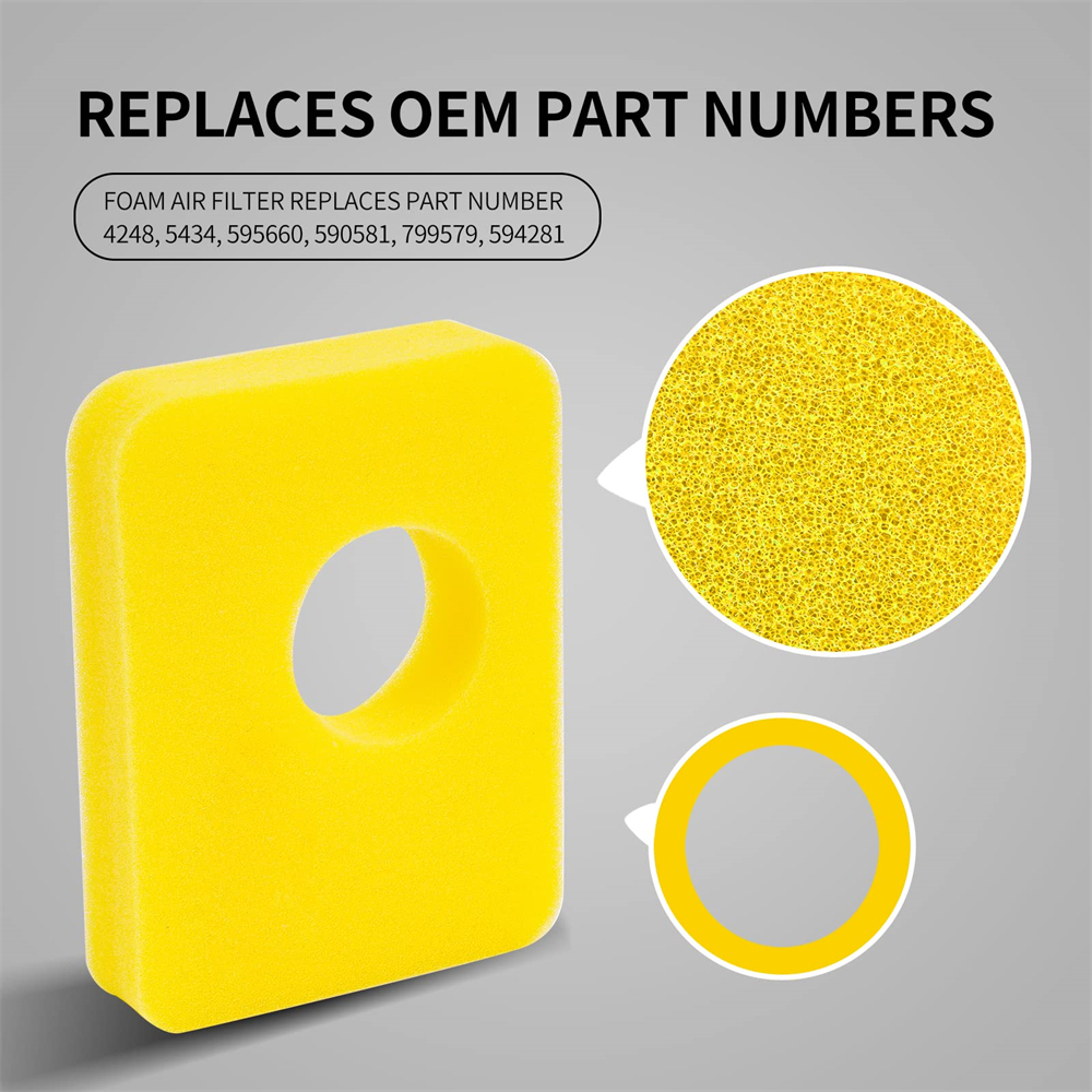 1-5pcs Lawn Mower Air Filter Cleaner Foam Filter For Briggs Stratton 799579 09P602 550e-550ex Engines OREGON 30-183 Parts